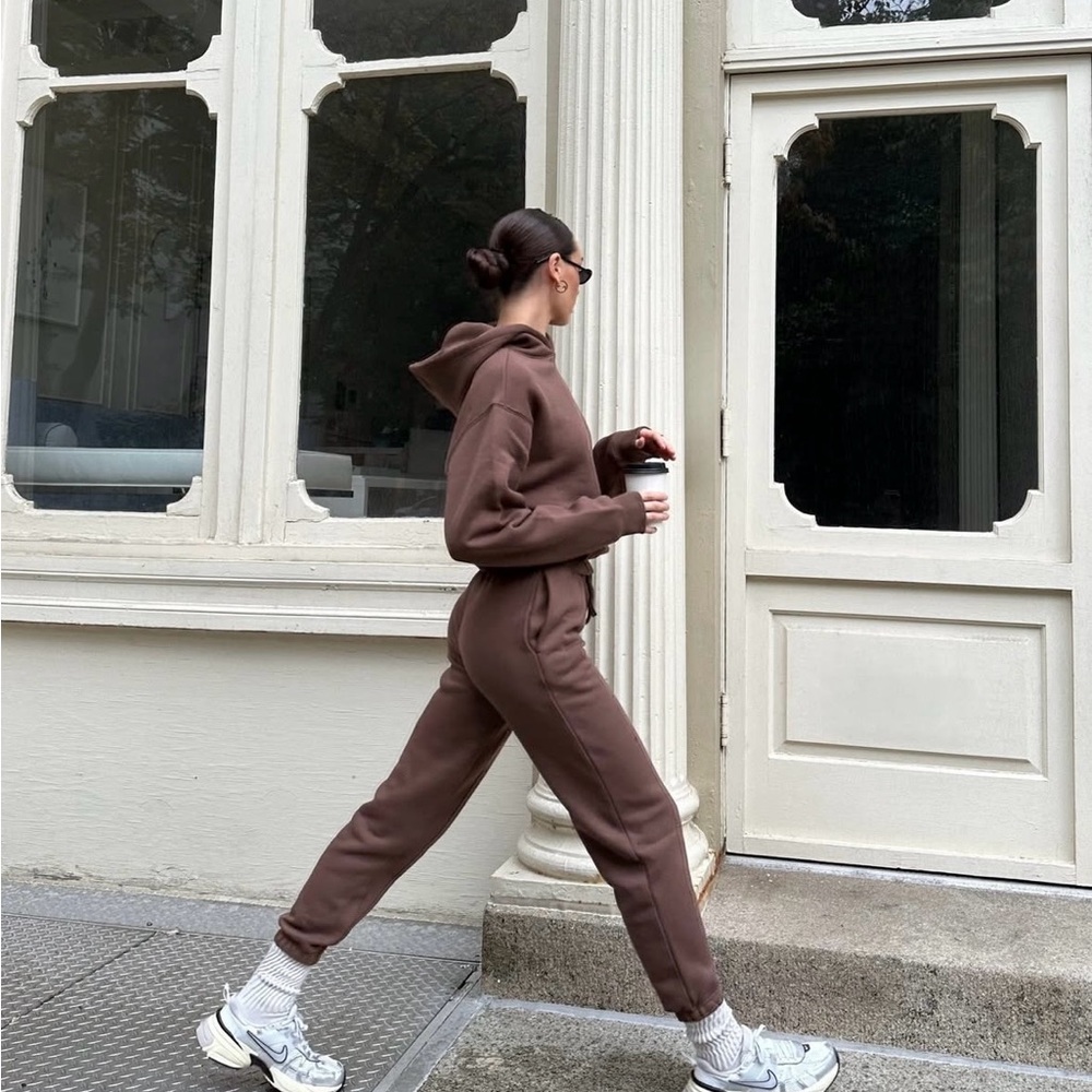 NWT Cuts Women Divine Hoodie and Sweatpants Set in Mocha - Picture 7 of 7
